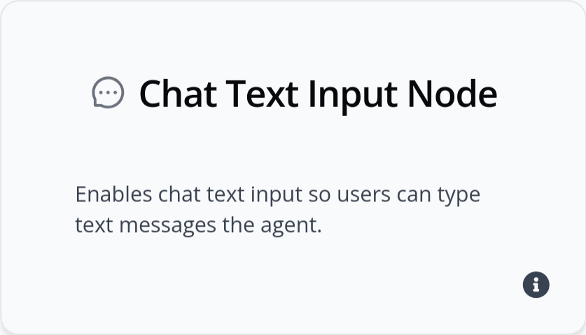 Chat Text Input Node image