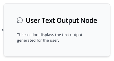 User Text Output Node image